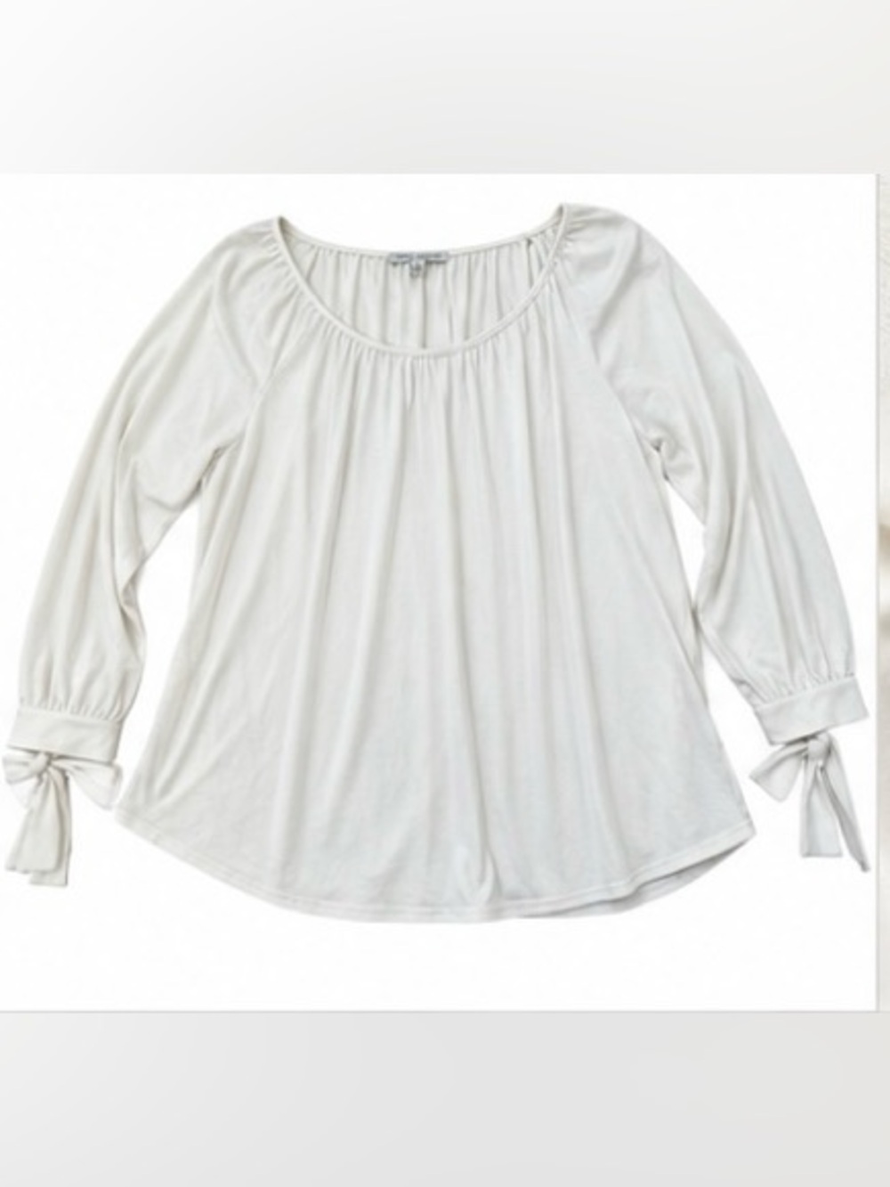 Green Envelope Los Angeles Off-the-Shoulder Tie Sleeve Top – Size Large in USA